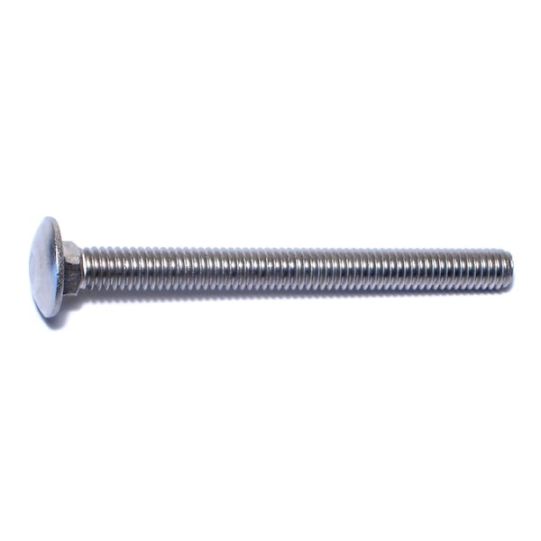 Midwest Fastener Carriage Bolt, Square Neck, 18 (Coarse), 3-1/2 in L, 18-8 Stainless Steel, 15 PK 54312 - main